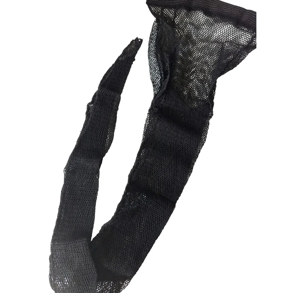Vintage Daisy Togs Helanca Black Fishnet Tights Mesh Hosiery Stockings 50s 60s